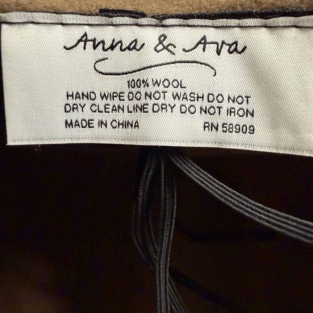 Anna & Ava Women 100% Wool Fedora Hat Brown Western Rancher Wide Brim Boho Fall - Picture 8 of 8